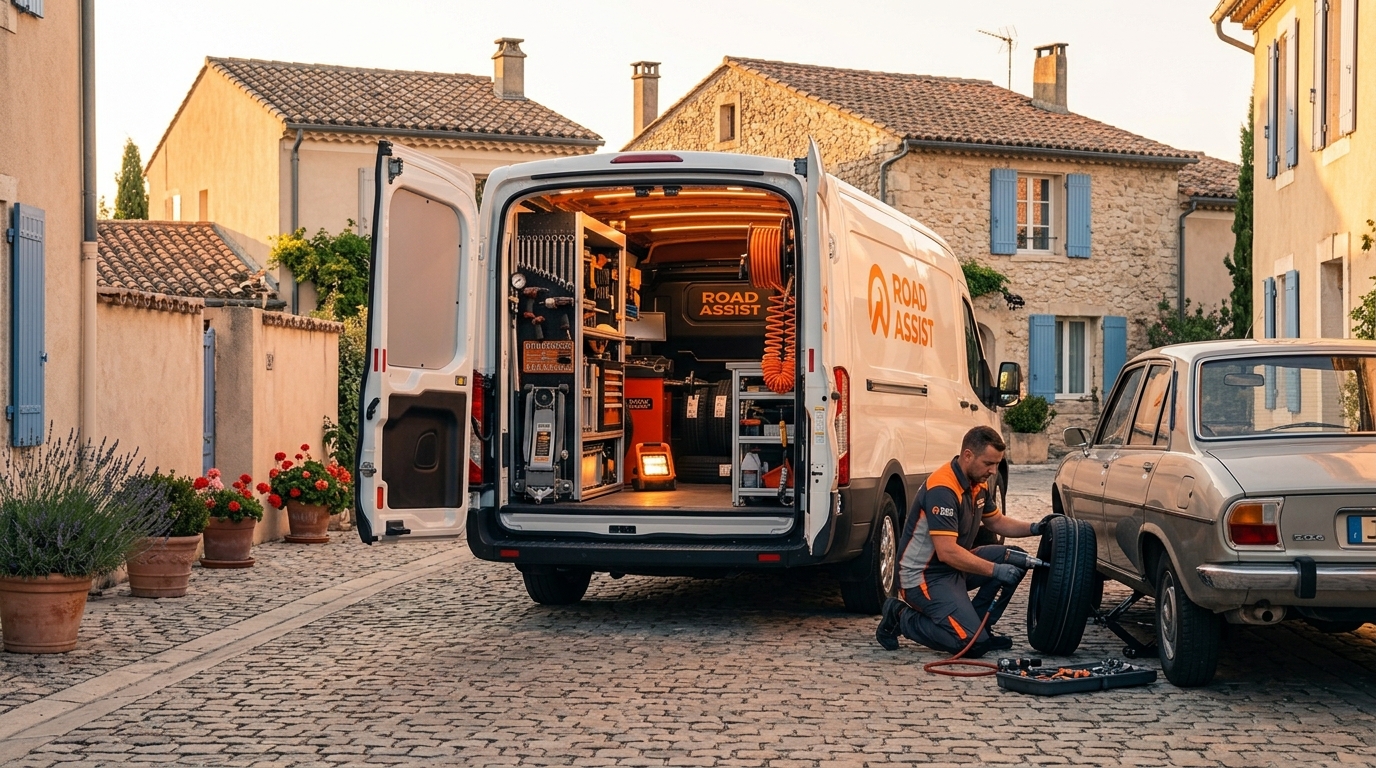 Intervention dépannage pneu